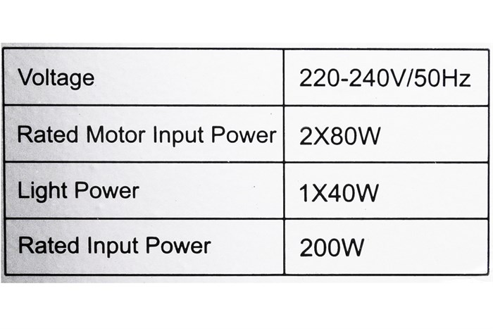 Máy hút mùi áp tường Sakura SCR-2881B Màu Đen