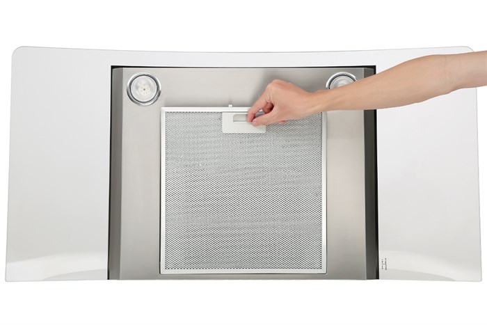 Máy hút mùi kính cong Hafele HH-WG90B (539.81.185) Màu Xám