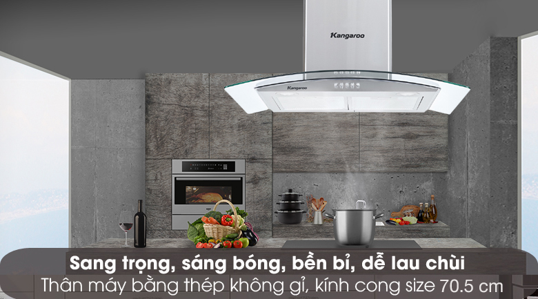 Sang đẹp - Máy hút mùi Kangaroo KG538
