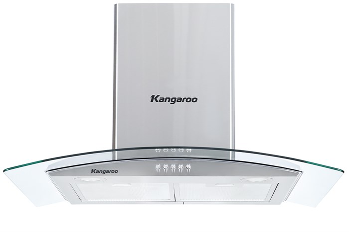 Máy hút mùi kính cong Kangaroo KG538 Màu Bạc