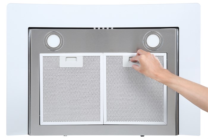 Máy hút mùi kính cong Kangaroo KG538 Màu Bạc