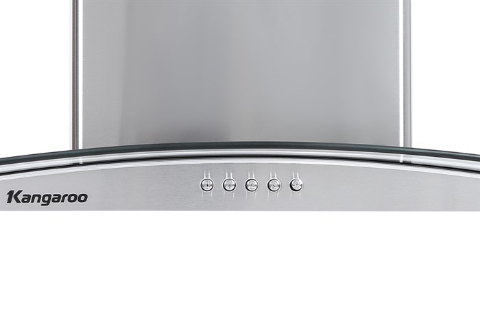 Máy hút mùi kính cong Kangaroo KG538 Màu Bạc