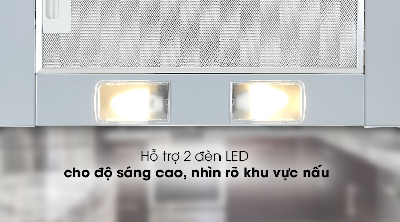 Máy hút mùi âm tủ Electrolux LFP216S - Hỗ trợ các đèn LED cho độ sáng cao, sử dụng tiết kiệm điện và bền hơn