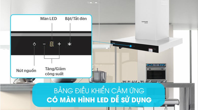 Máy hút mùi áp tường Sunhouse Mama MMB6817-70