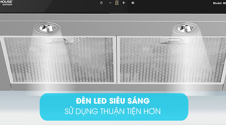 Đèn LED chiếu sáng - Máy hút mùi áp tường Sunhouse Mama MMB6817-70