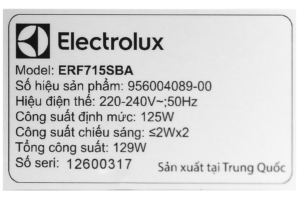 Máy hút mùi âm tủ Electrolux ERF715SBA
