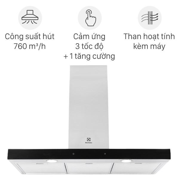 Máy hút mùi áp tường Electrolux LFT769X