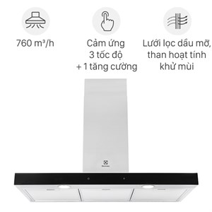 Máy hút mùi áp tường Electrolux LFT769X