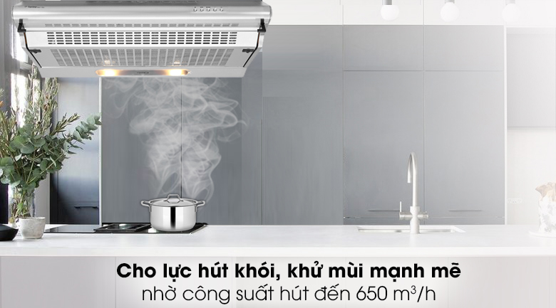 Máy hút mùi âm tủ Torino FS303GE2XK23PU3V2LIX/F/70 - Công suất hút lên tới 650 m³/h