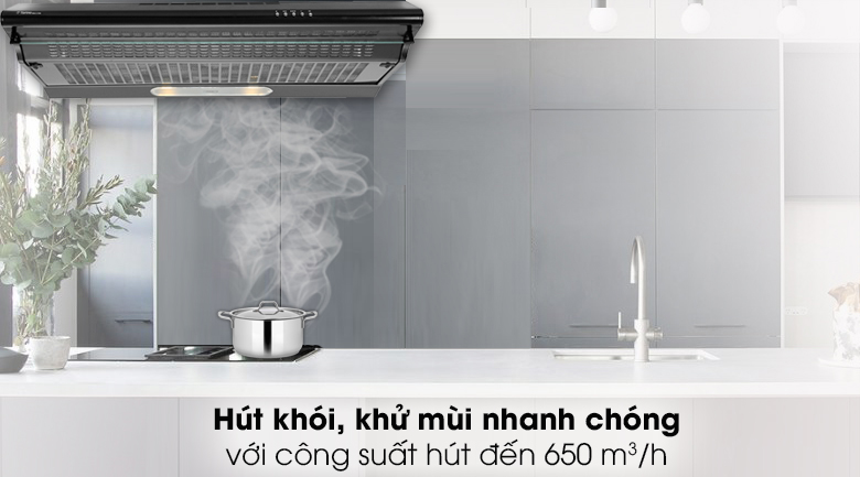 Máy hút mùi âm tủ Torino FS303GE2XK23PU3V2LBL/F/90 - Động cơ đồng trục 2 quạt, công suất hút 650 m³/h