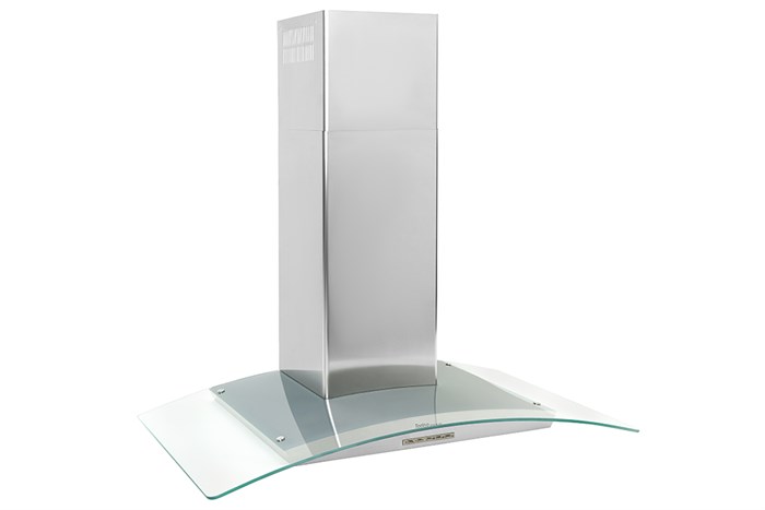 Máy hút mùi kính cong Torino Deco Glass CV IX/F/90 Màu Bạc