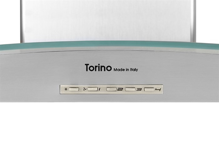 Máy hút mùi kính cong Torino Deco Glass CV IX/F/90 Màu Bạc