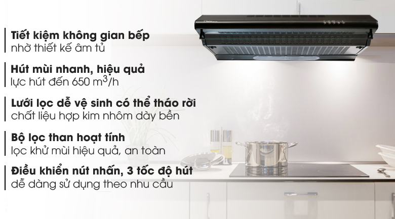 Máy hút mùi âm tủ Torino FS303GE2XK23PU3V2LBL/F/60