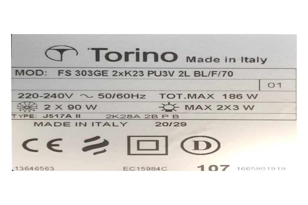 Siêu thị máy hút mùi âm tủ Torino FS303GE2XK23PU3V2LBL/F/70