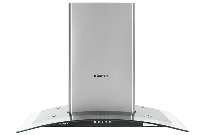 Máy hút mùi kính cong Kocher K-8370XS Màu Trắng - Xám