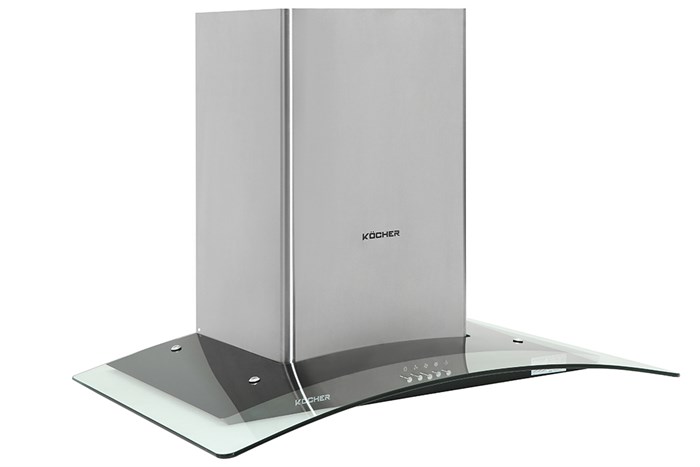 Máy hút mùi kính cong Kocher K-8370XS Màu Trắng - Xám