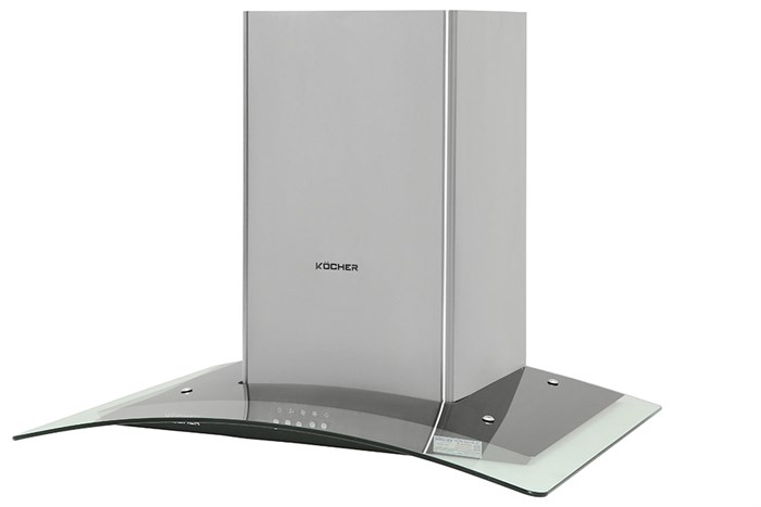 Máy hút mùi kính cong Kocher K-8370XS Màu Trắng - Xám