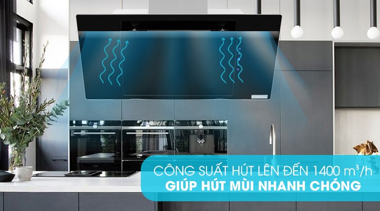 Máy hút mùi kính vát Kocher K-2080V 70