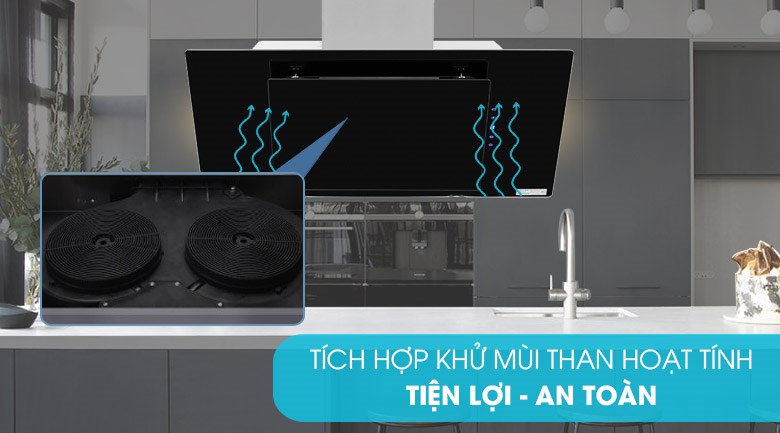 Máy hút mùi kính vát Kocher K-2080V 70
