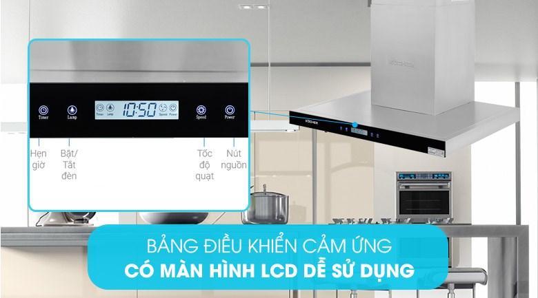 Máy hút mùi áp tường Kocher K-225C 70