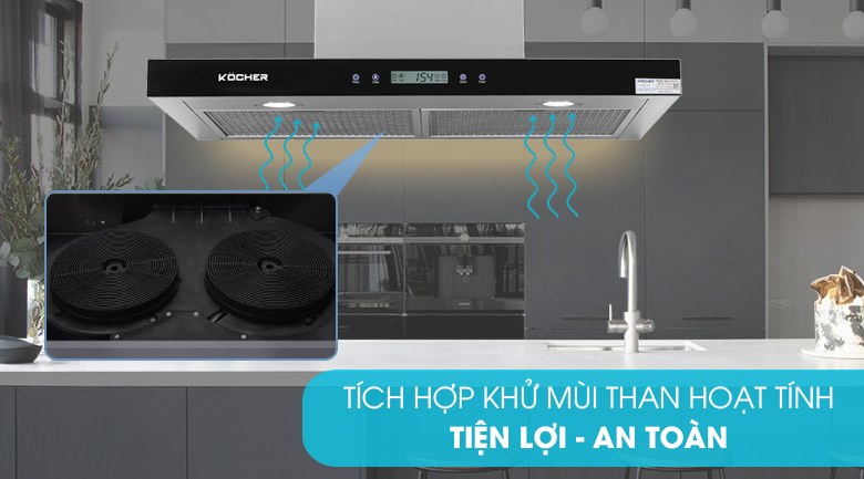 Máy hút mùi áp tường Kocher K-225C 70