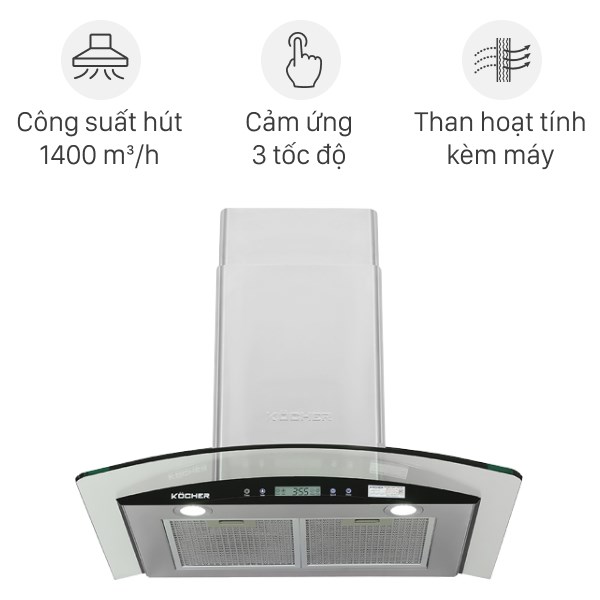 Máy hút mùi kính cong Kocher K-228S