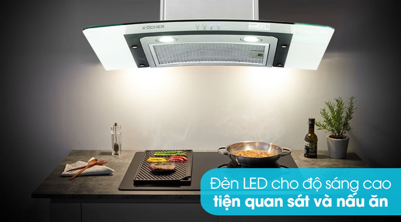 Máy hút mùi kính cong Kocher K-228T