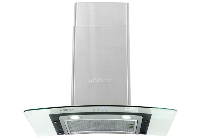 Máy hút mùi kính cong Kocher K-228T Màu Trắng - Xám