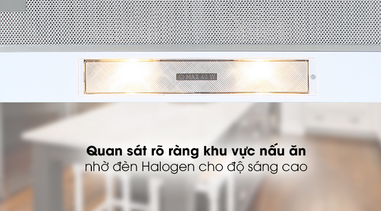 Máy hút mùi Kocher K-6270 - Đèn Halogen cung cấp độ sáng cao