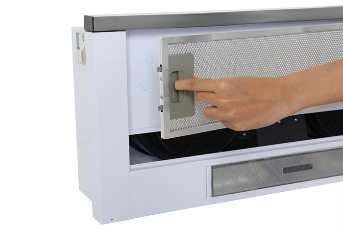 Máy hút mùi âm tủ Kocher K-6270 Màu Trắng - Xám