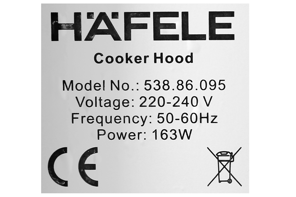 Siêu thị máy hút mùi âm tủ Hafele HC-BI70B (538.86.095)