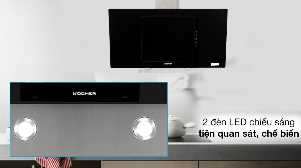 Máy hút mùi áp tường Kocher K-2080V 90