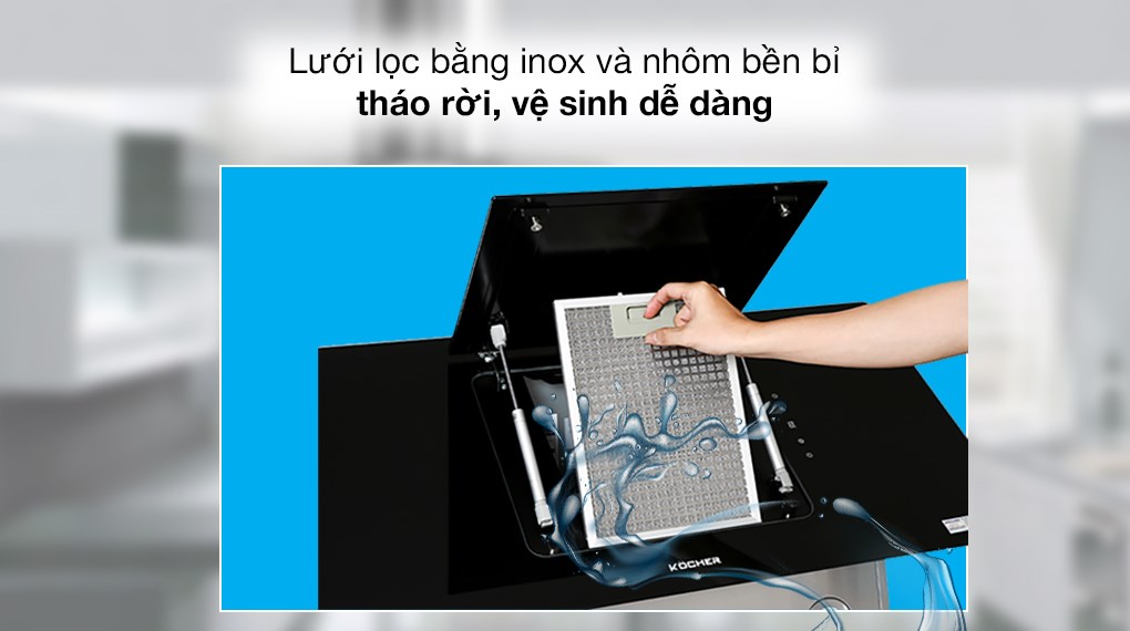 Máy hút mùi áp tường Kocher K-2080V 90