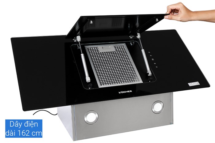 Máy hút mùi áp tường Kocher K-2080V 90 Màu Đen
