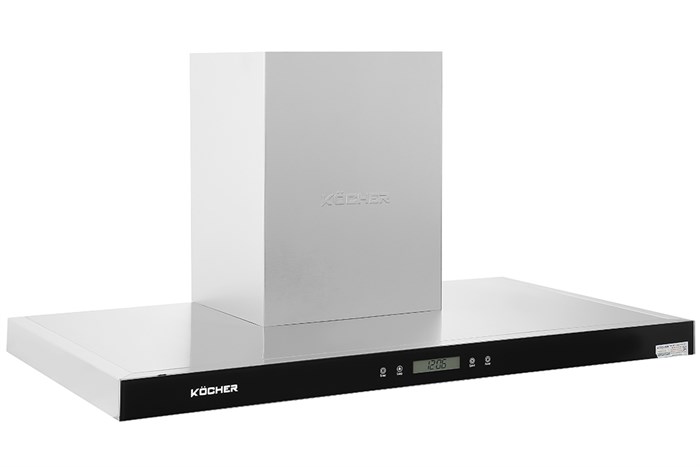 Máy hút mùi áp tường Kocher K-225C 90 Màu Đen - Bạc