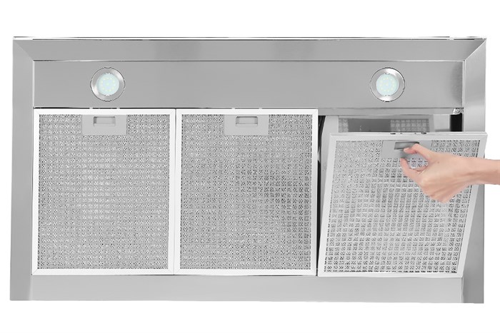 Máy hút mùi áp tường Kocher K-225C 90 Màu Đen - Bạc