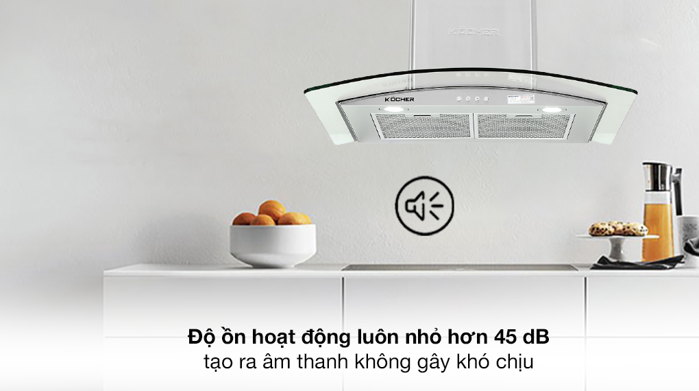 Máy hút mùi kính cong Kocher K-8870