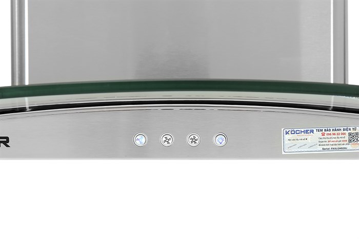 Máy hút mùi kính cong Kocher K-8870 Màu Trắng - Xám