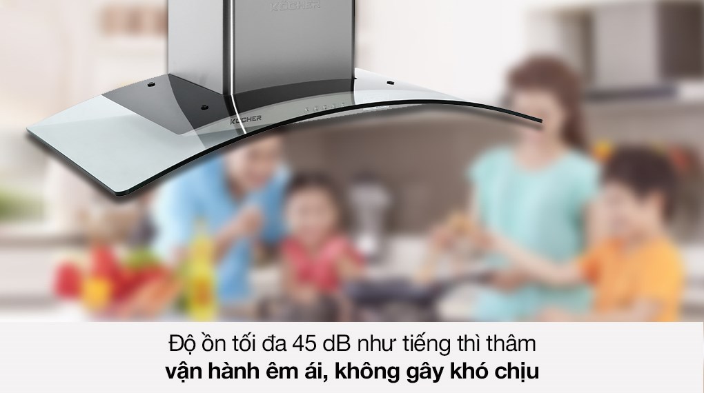 Máy hút mùi kính cong Kocher K-8890