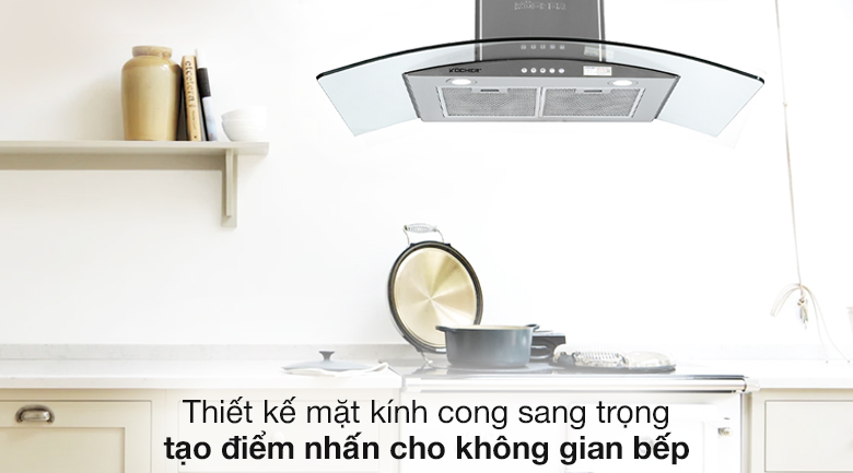 Máy hút mùi áp tường Kocher K-8890 - Thiết kế