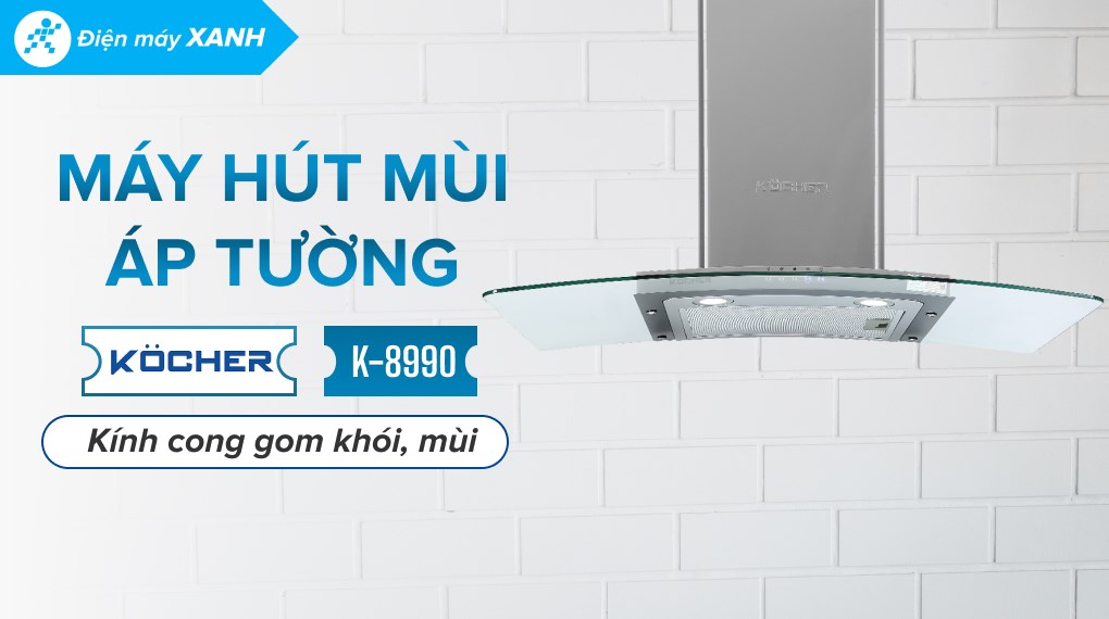 Máy hút mùi kính cong Kocher K-8990