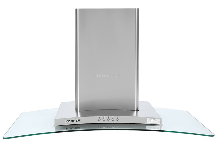 Máy hút mùi kính cong Kocher K-8990 Màu Trắng - Xám