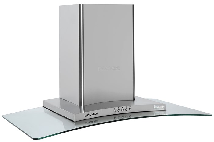 Máy hút mùi kính cong Kocher K-8990 Màu Trắng - Xám