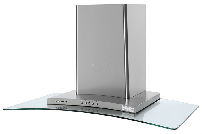 Máy hút mùi kính cong Kocher K-8990 Màu Trắng - Xám
