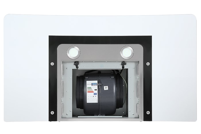 Máy hút mùi kính cong Kocher K-8990 Màu Trắng - Xám