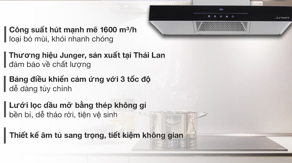 Máy hút mùi âm tủ Junger H-90