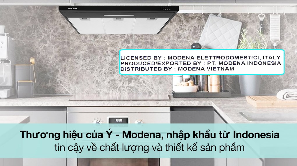 Máy hút mùi lắp âm Modena PX 9022