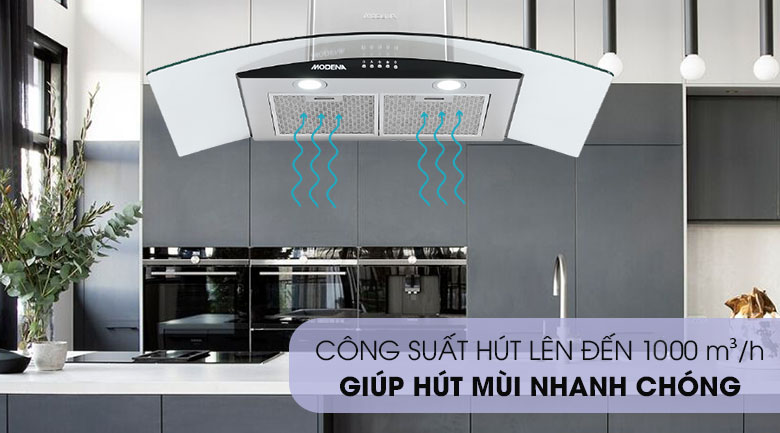 Công suất - Máy hút mùi áp tường Modena CX 9301