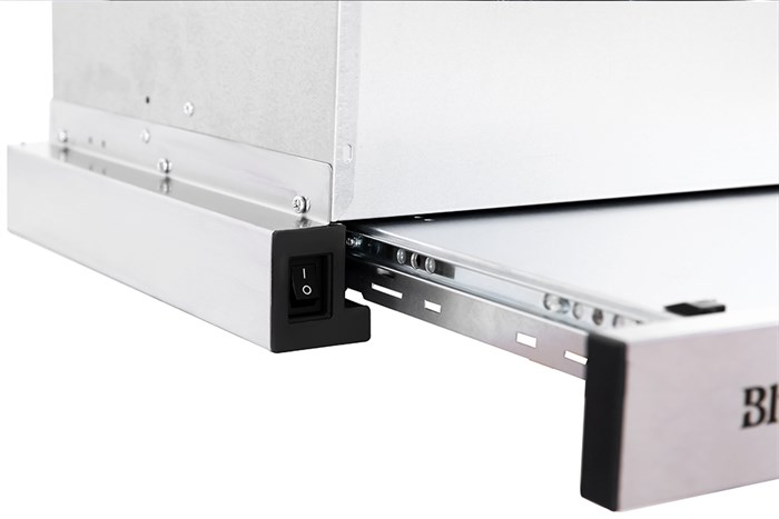 Máy hút mùi âm tủ BlueStone HOB-8725 Màu Bạc Inox