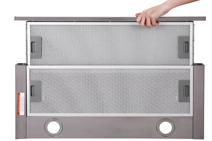 Máy hút mùi âm tủ BlueStone HOB-8725 Màu Bạc Inox